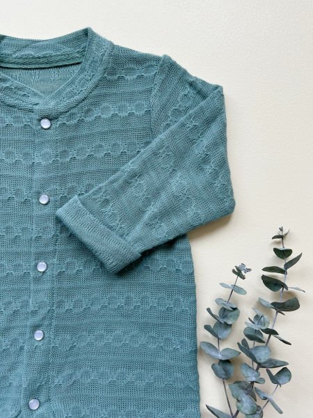 DESENLİ BEBEK TULUMU NİL YEŞİLİ