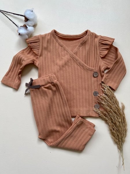 Ruffle DETAILED 2-PIECE SUIT