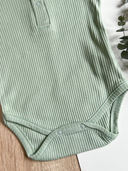 ORGANİK PAMUK ÇITÇITLI KISA KOLU BADİ