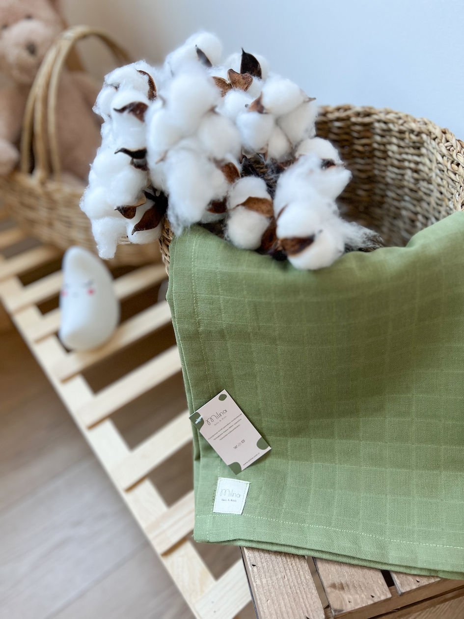 YEŞİL DÜZ RENK MÜSLİN