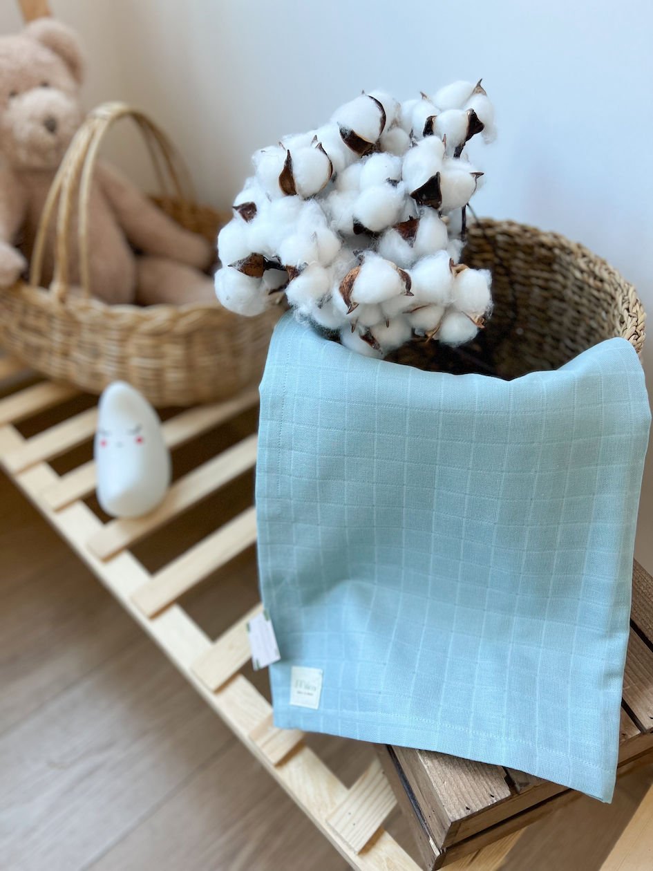 BLUE PLAIN COLOR MUSLIN