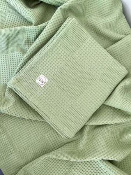 WAFFLE AÇIK YEŞİL BATTANİYE