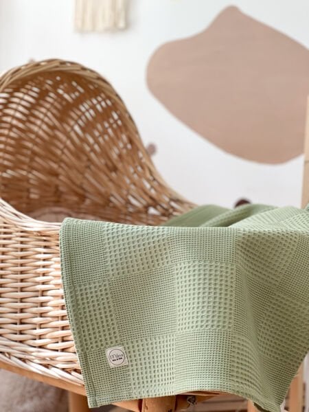 WAFFLE AÇIK YEŞİL BATTANİYE