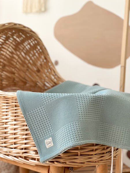 WAFFLE AÇIK MAVİ BATTANİYE