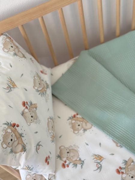 KOALA PATTERNED PIQUE SET