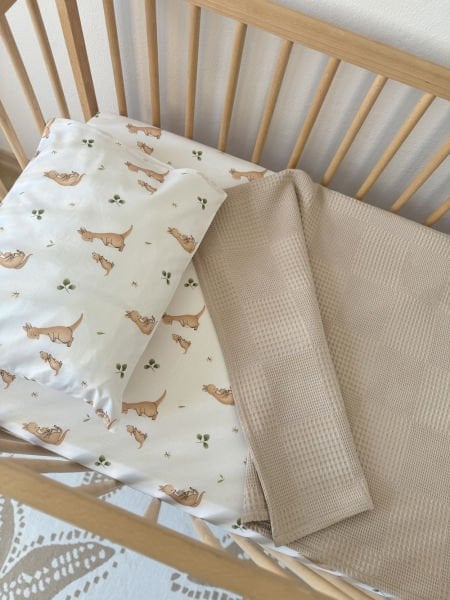 KANGAROO PATTERNED Pique SET