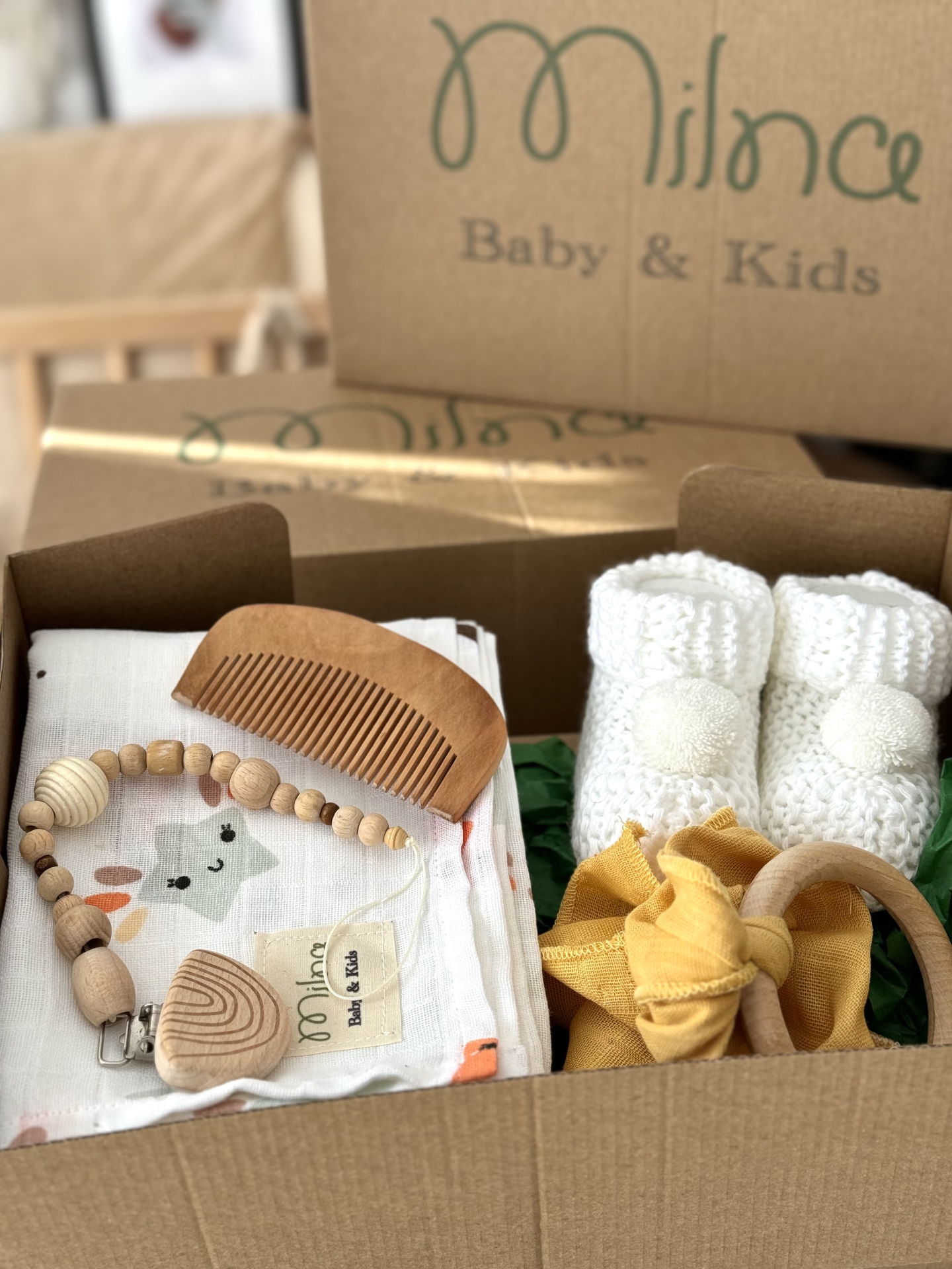 Hoşgeldin Bebek Yenidoğan Müslin Set - Sarı