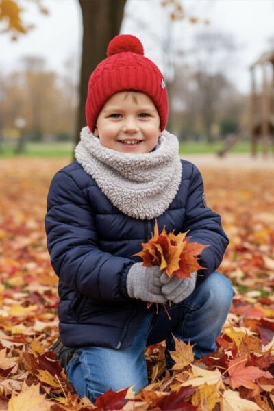 Dışı Sherpa, İçi %100 Pamuklu Müslin Boyunluk, Yumuşacık, Sıcacık ve Terletmeyen Kumaş