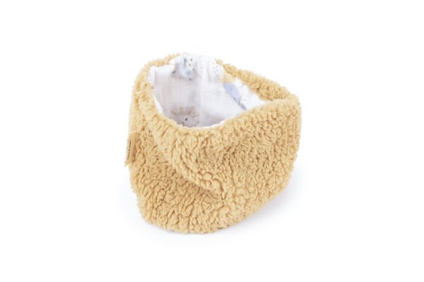 Dışı Sherpa, İçi %100 Pamuklu Müslin Boyunluk, Yumuşacık, Sıcacık ve Terletmeyen Kumaş