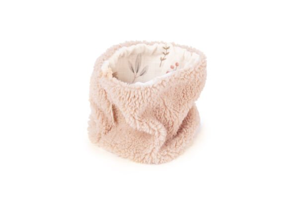 Dışı Sherpa, İçi %100 Pamuklu Müslin Boyunluk, Yumuşacık, Sıcacık ve Terletmeyen Kumaş