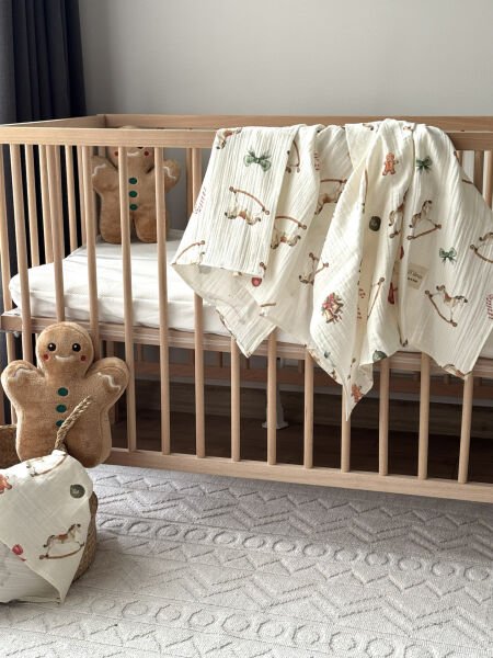 İki Katlı Kurabiye Adam Desenli Müslin