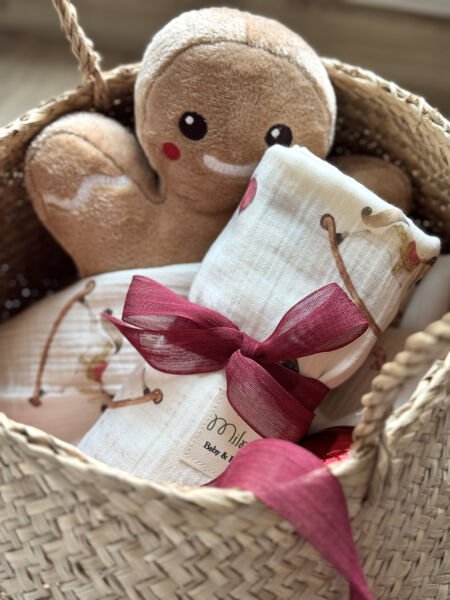 İki Katlı Kurabiye Adam Desenli Müslin